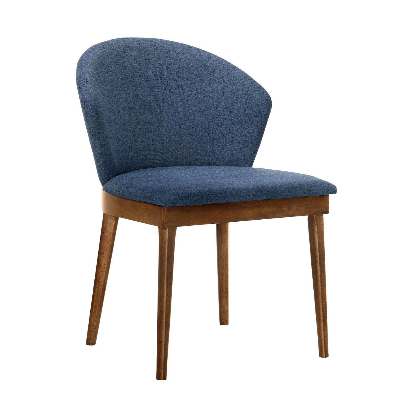 Juno - Dining Side Chairs (Set of 2) - Blue / Walnut
