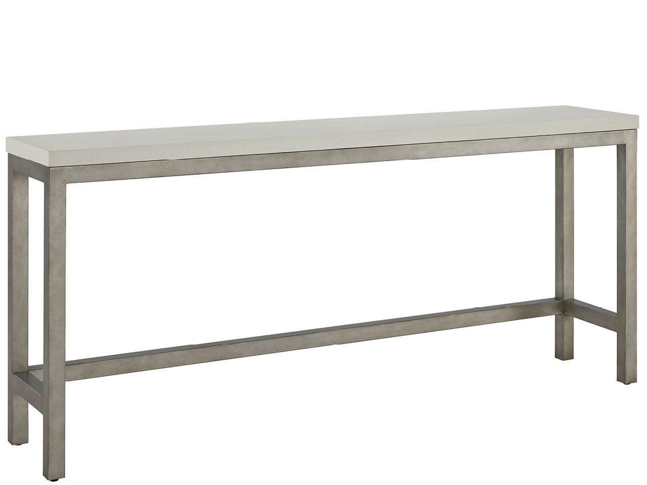 Oasis - Console With 3 Stools - Gray / Beige