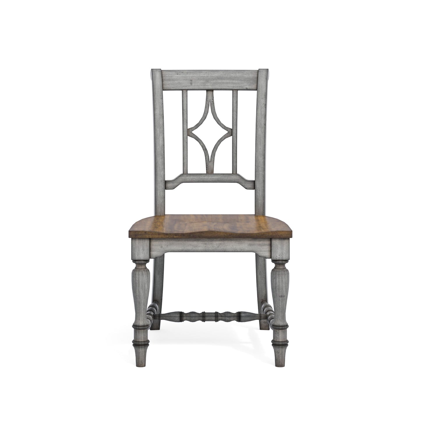Plymouth - Dining Chair - Gray / Dark Brown