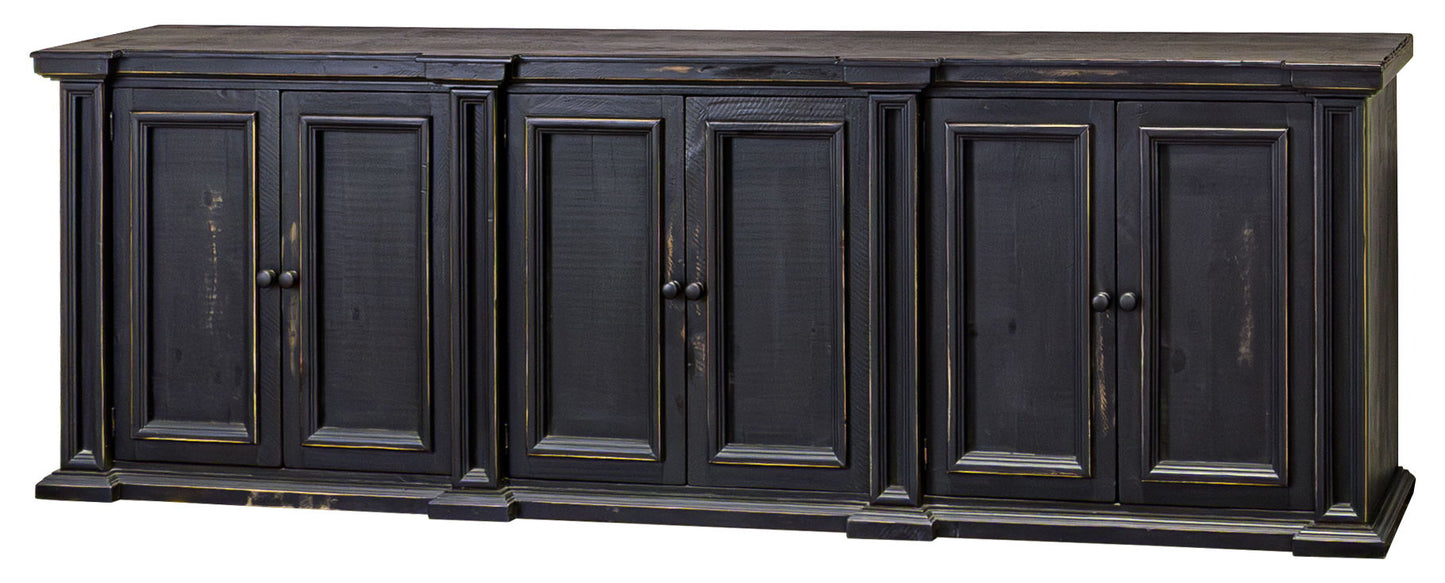 Eagleton - Hutch - Sanded Black / Caramel