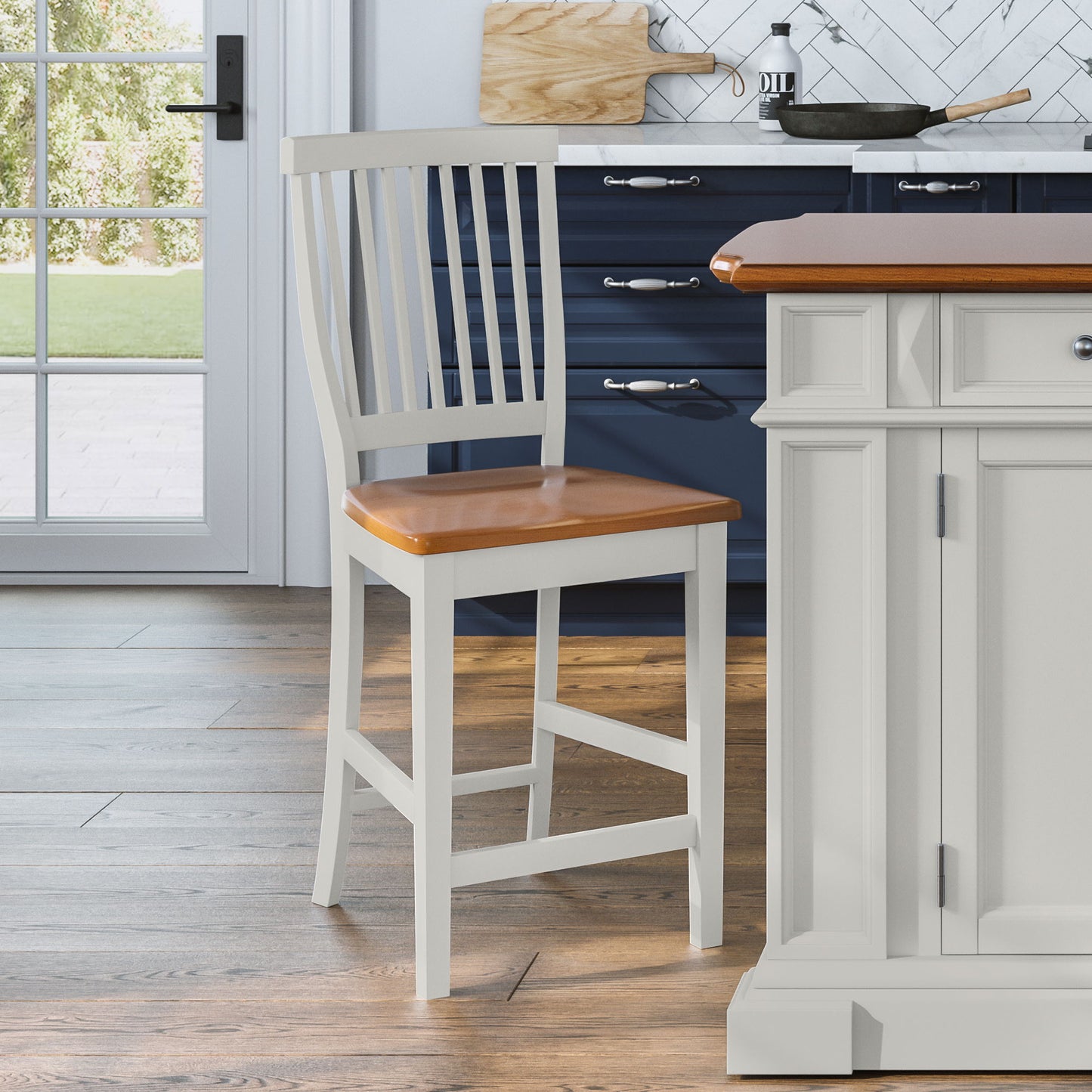 Americana - Counter Stool - White