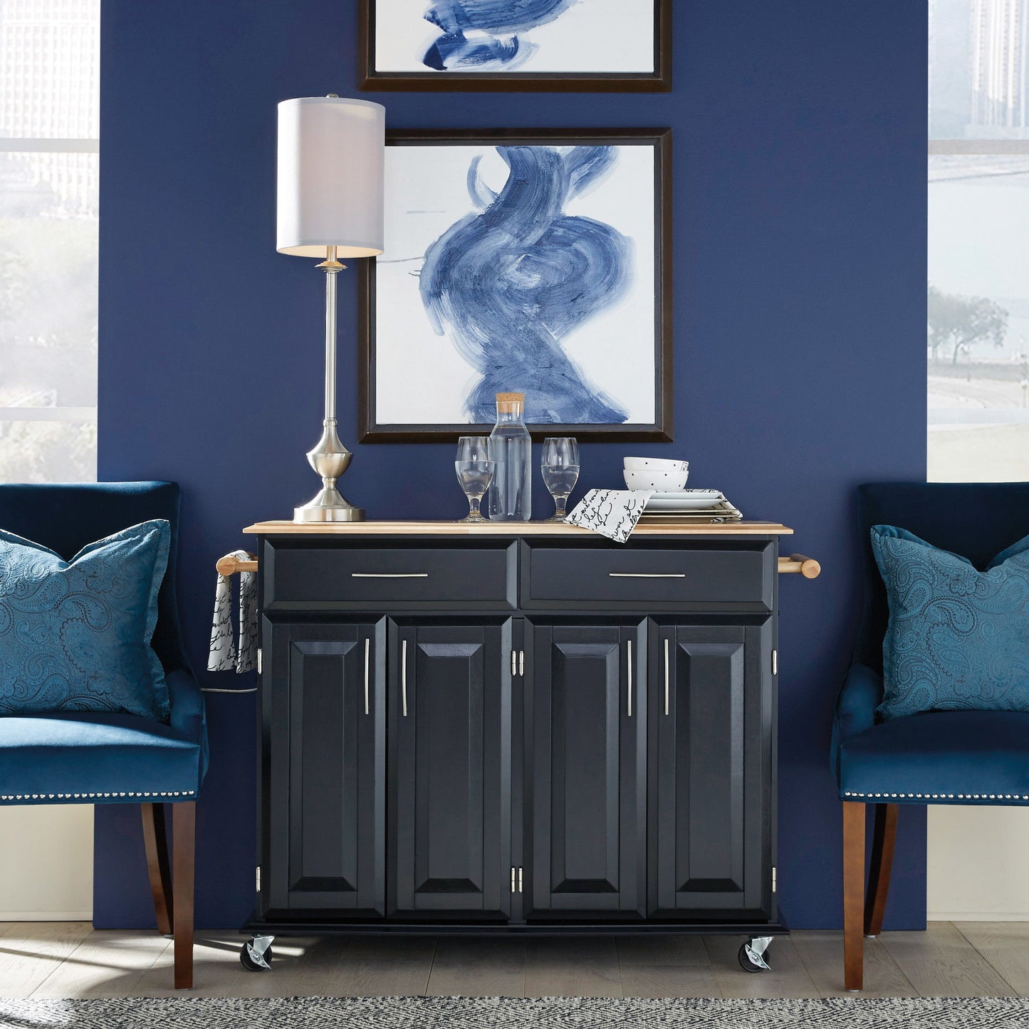 Dolly Madison - Wood Kitchen Cart