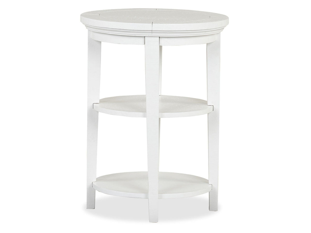 Heron Cove - Round Accent End Table - Chalk White