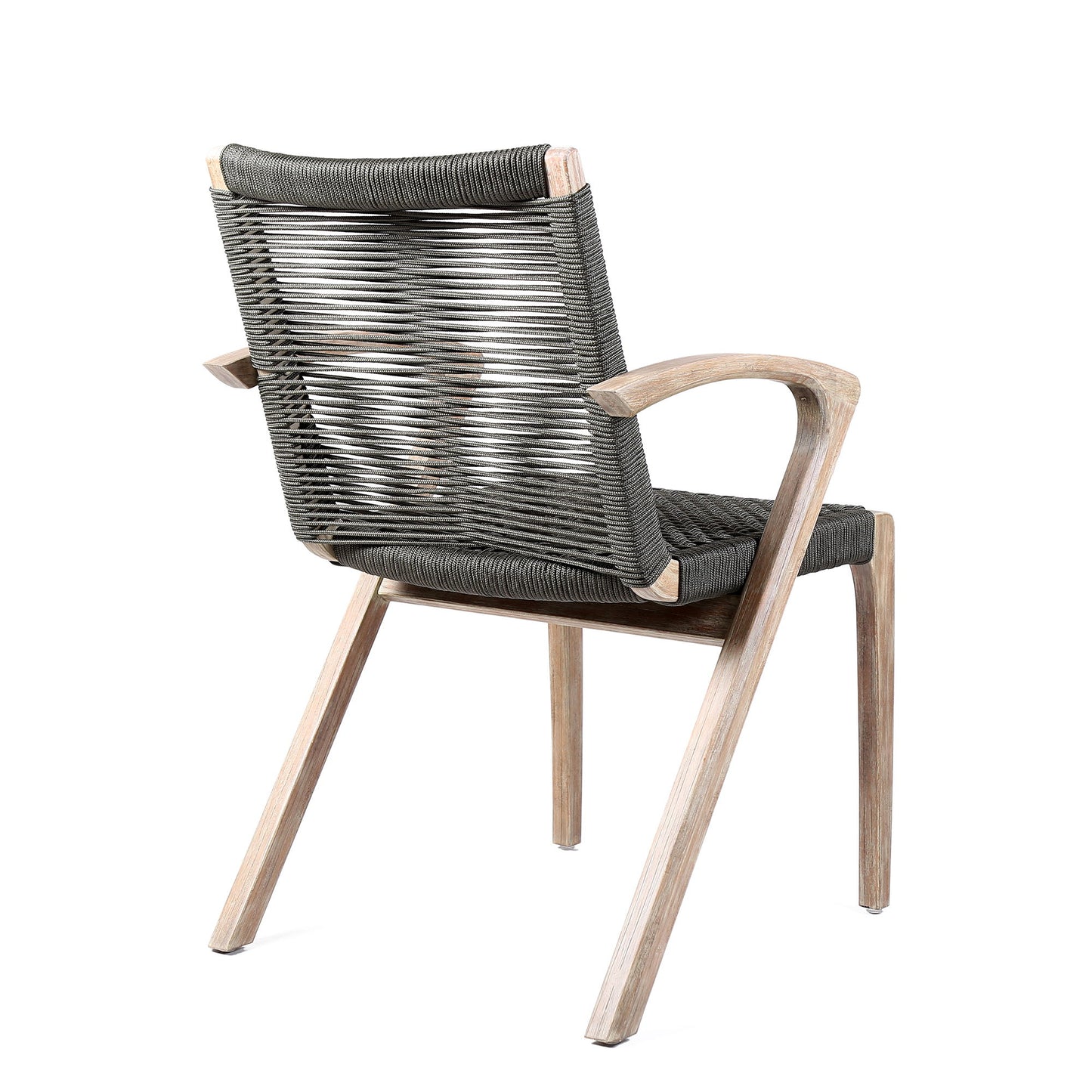 Oasis And Brielle - Outdoor 5 Piece Light Eucalyptus And Concrete Dining Set