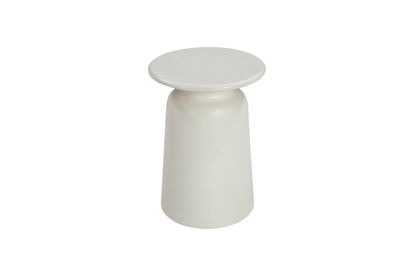 Lithia - Indoor Outdoor Lamp Table - White Concrete Finish