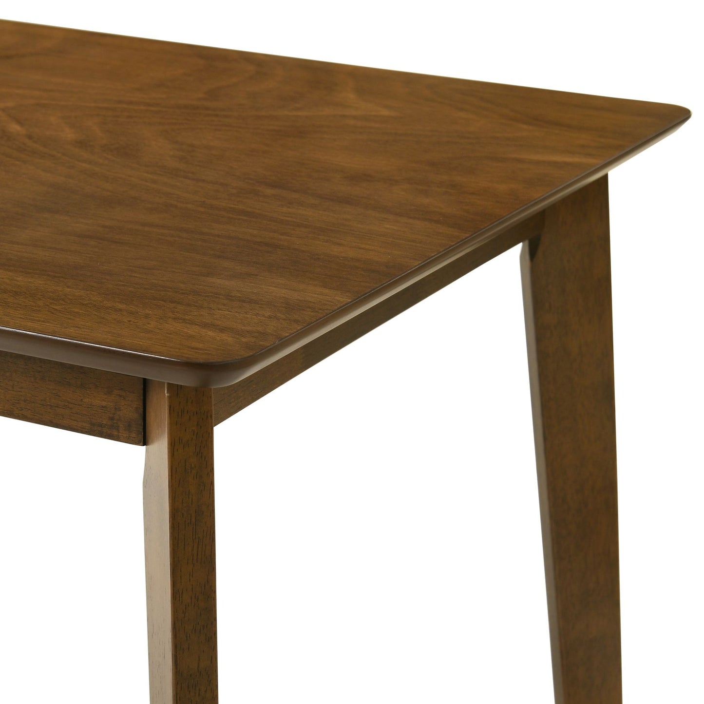 Gina - Modern Wood 47" Flared Base Dining Table, Seats 4 - Walnut