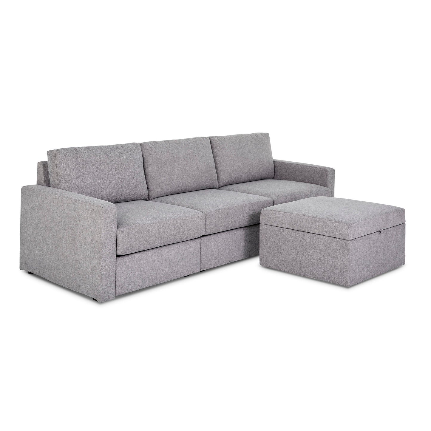 Flex - Sofa with Standard Arm and Storage Ottoman