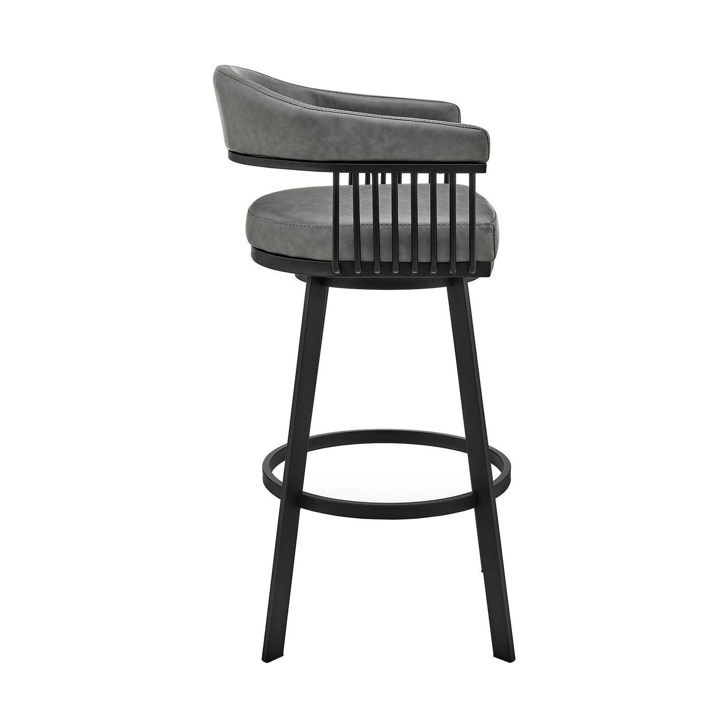 Bronson - Swivel Bar Stool - Black Finish