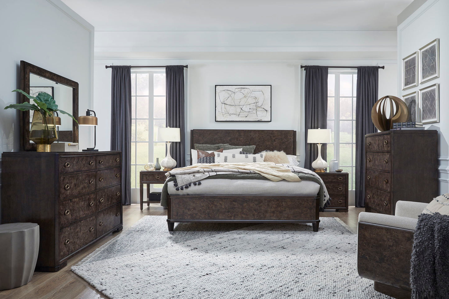 Rowan - Landscape Mirror - Espresso