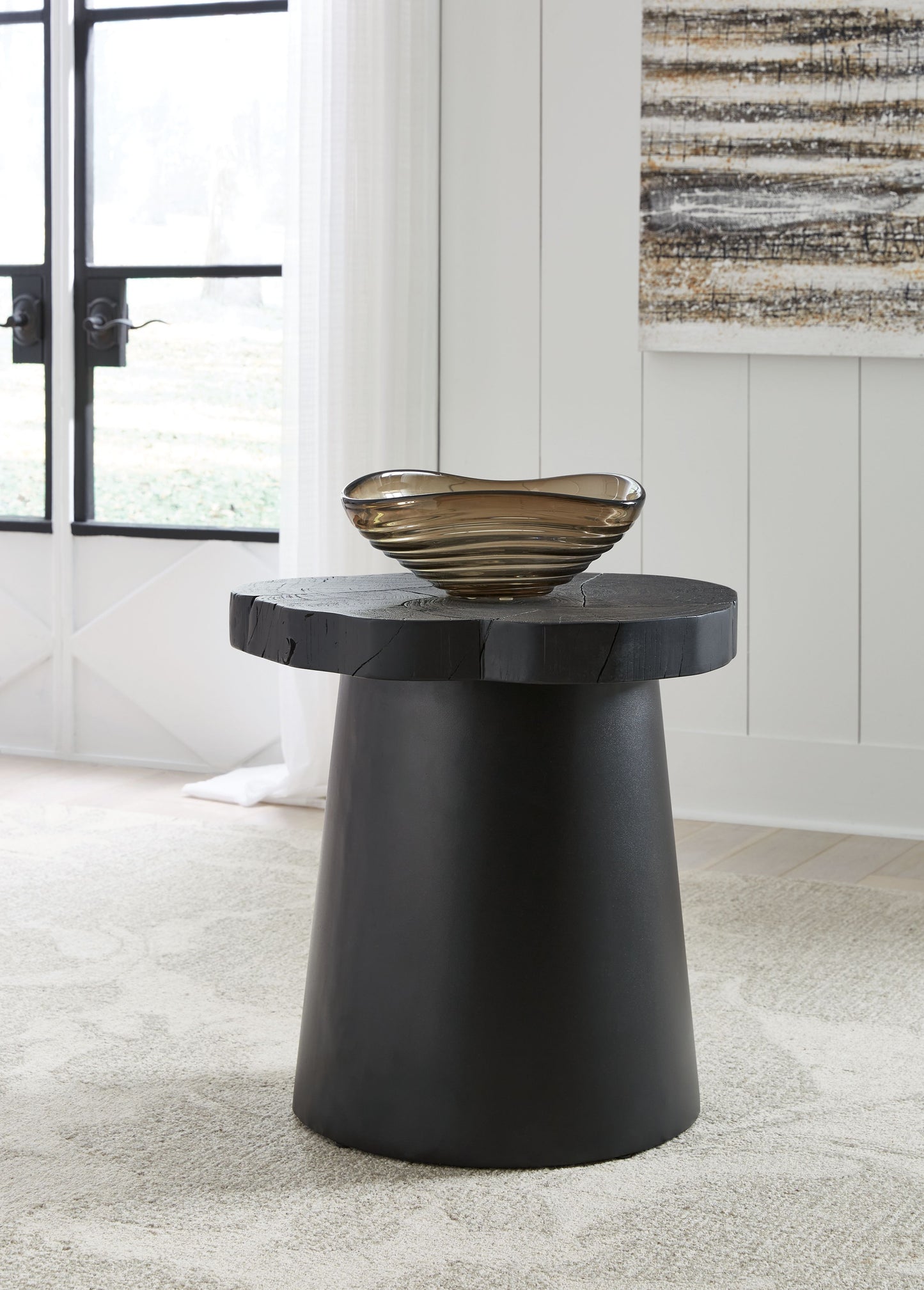 Wimbell - Round End Table - Black