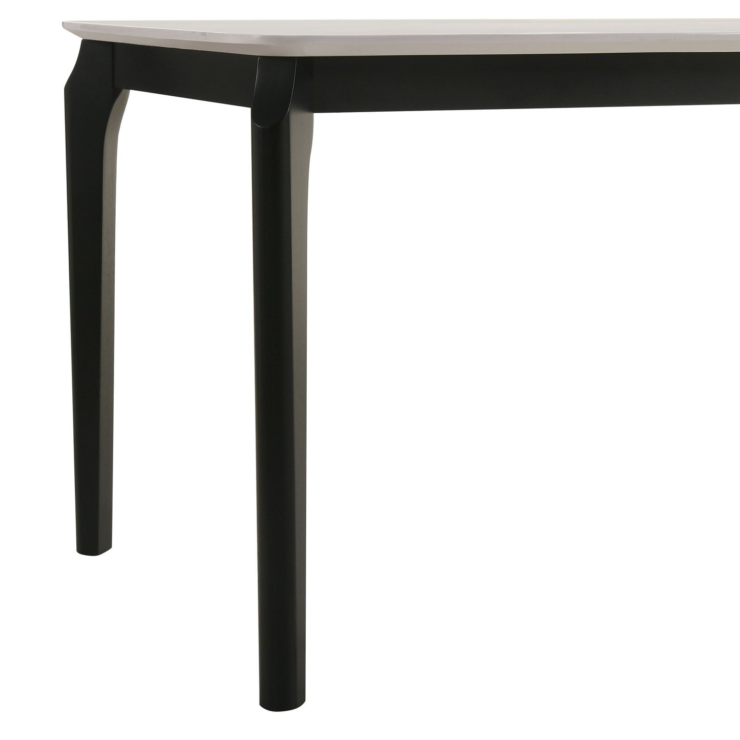 Kimber - Marble Top Dining Table - Black / White