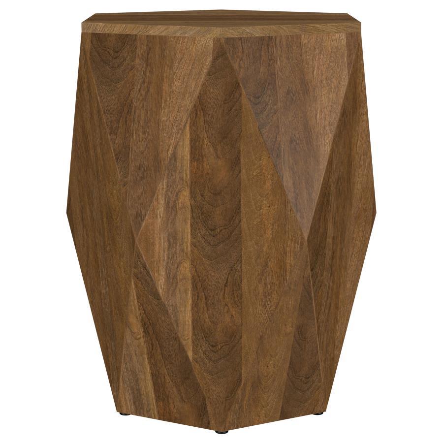 Zalika - Hexagonal Solid Mango Wood Table