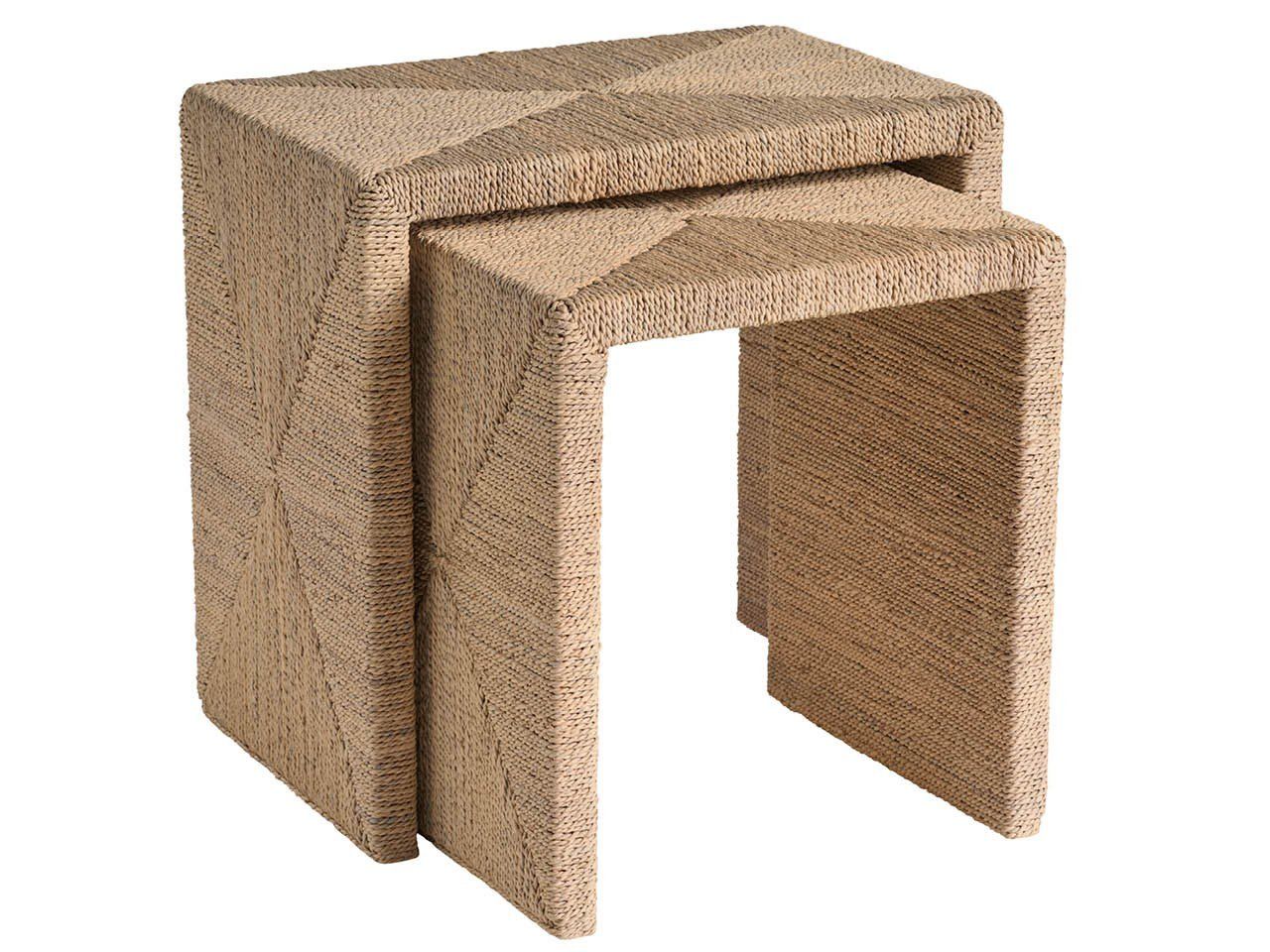 Oasis - Abaca Nesting Tables - Beige