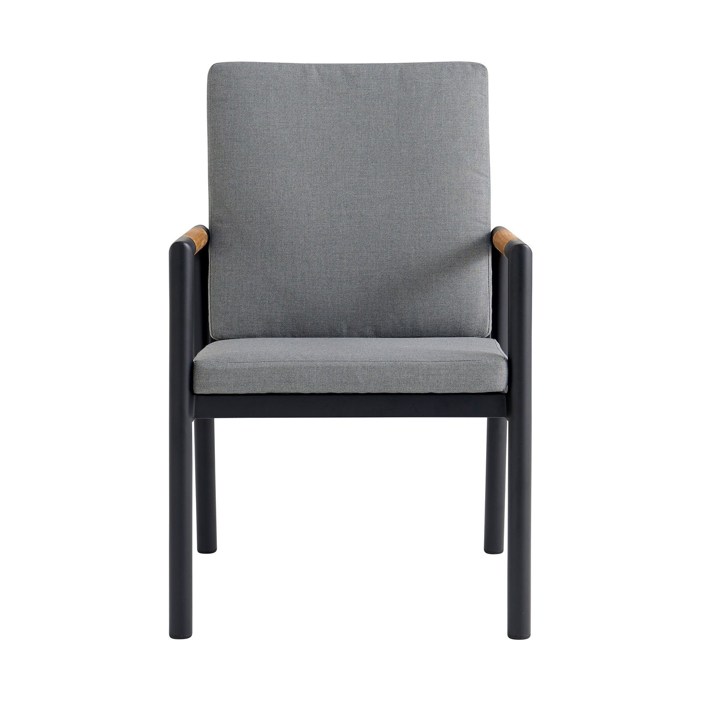 Royal - Aluminum And Teak Outdoor Dining Chair (Set of 2)