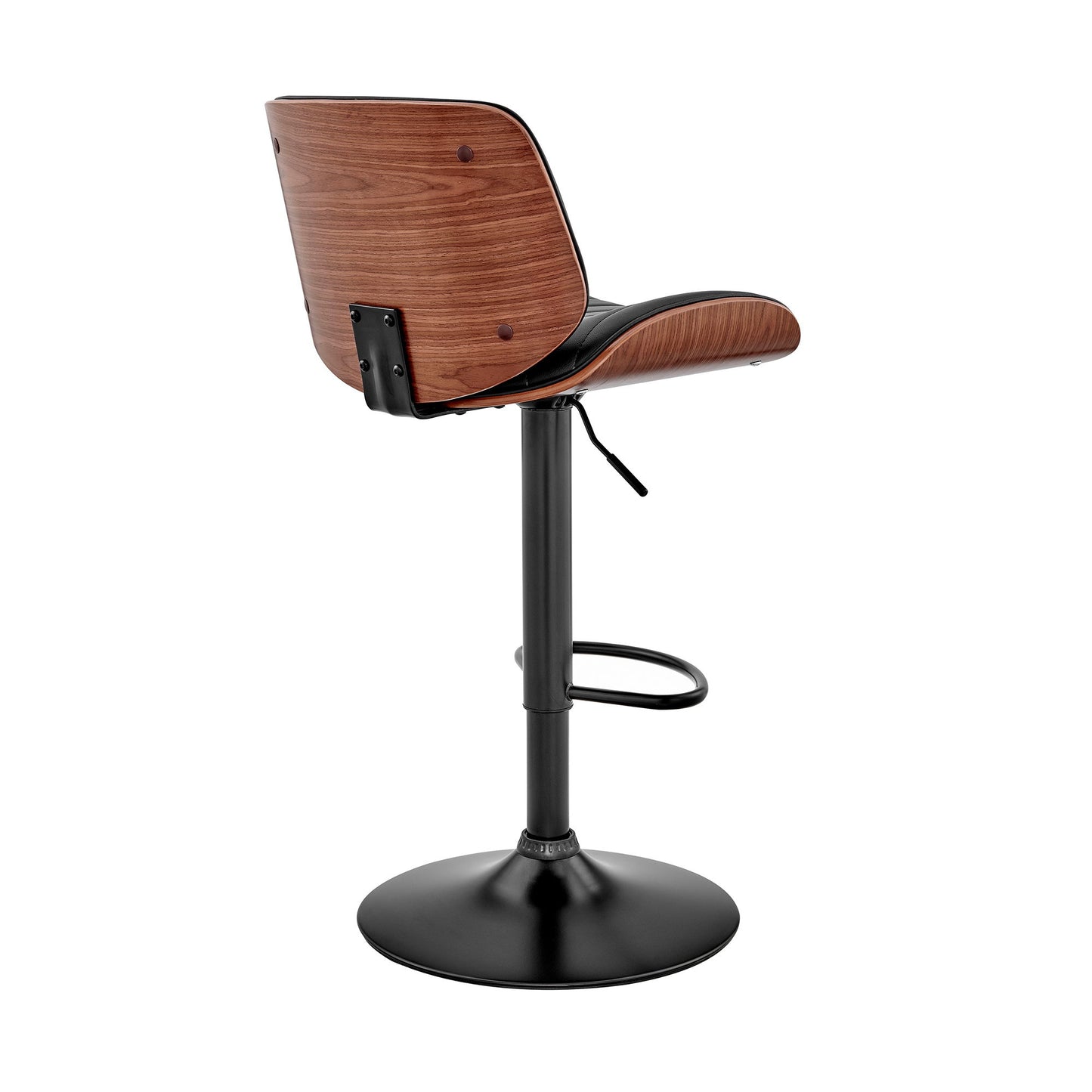 Brock - Adjustable Bar Stool With Black Base