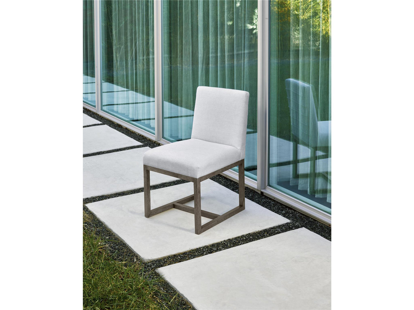 Modern - Carter Side Chair (Set of 2) - White / Charcoal