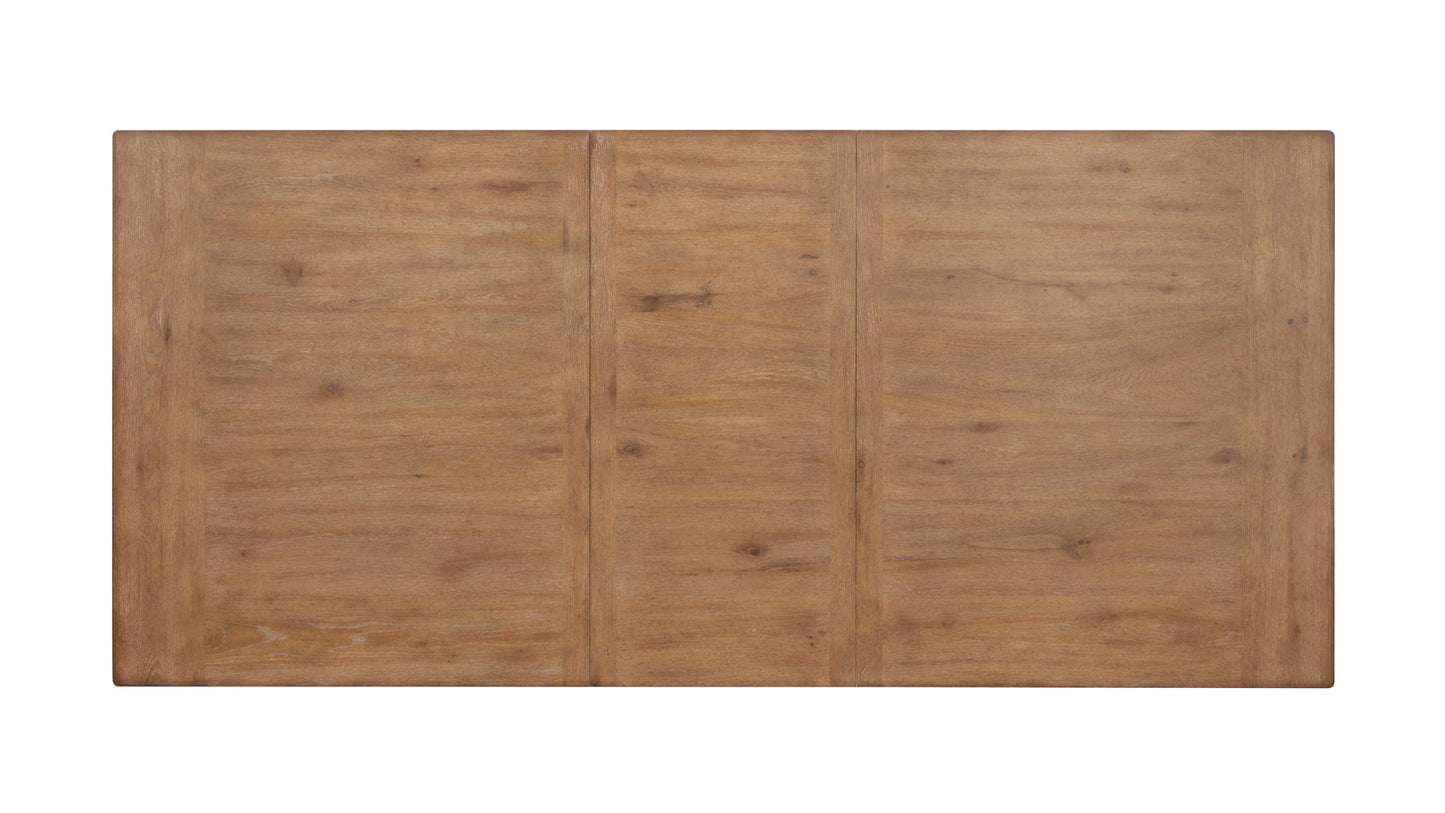 Kingston - Extendable Trestle Dining Table - Whisper White And Cerused Nutmeg