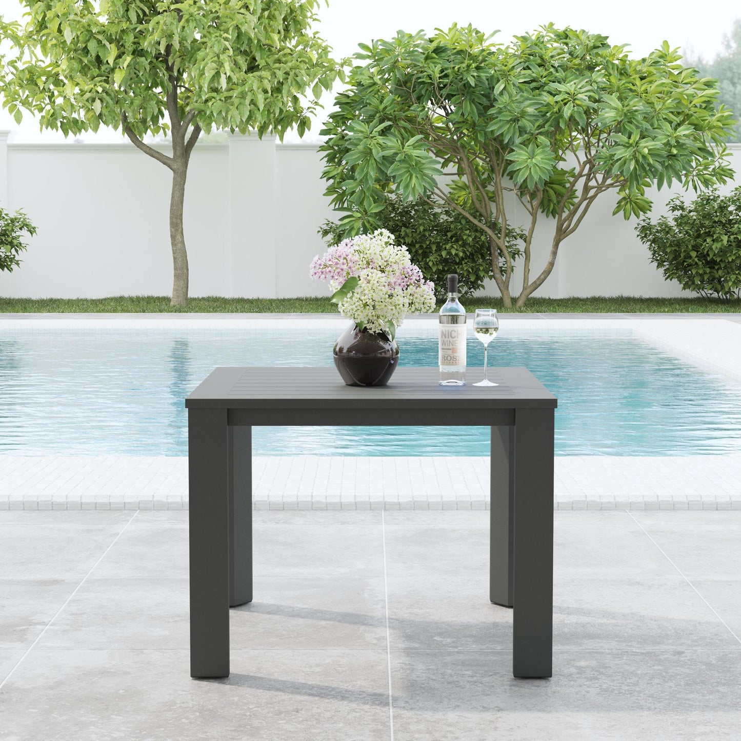 Grayton - Square Dining Table - Gray