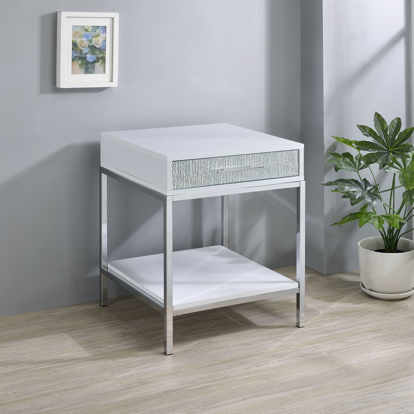 Mirage - Side Table - White