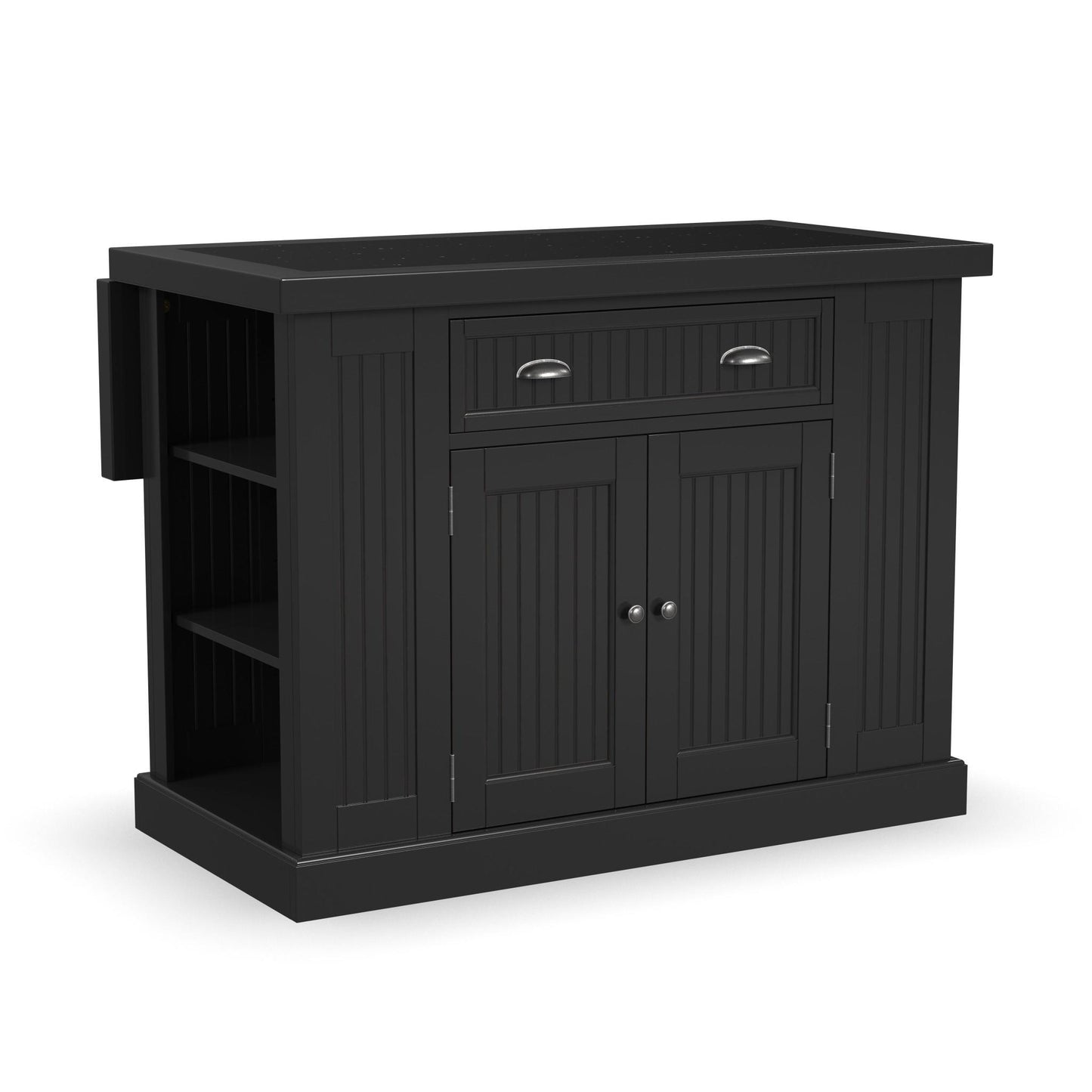 Nantucket - Wood Kitchen Island - Black