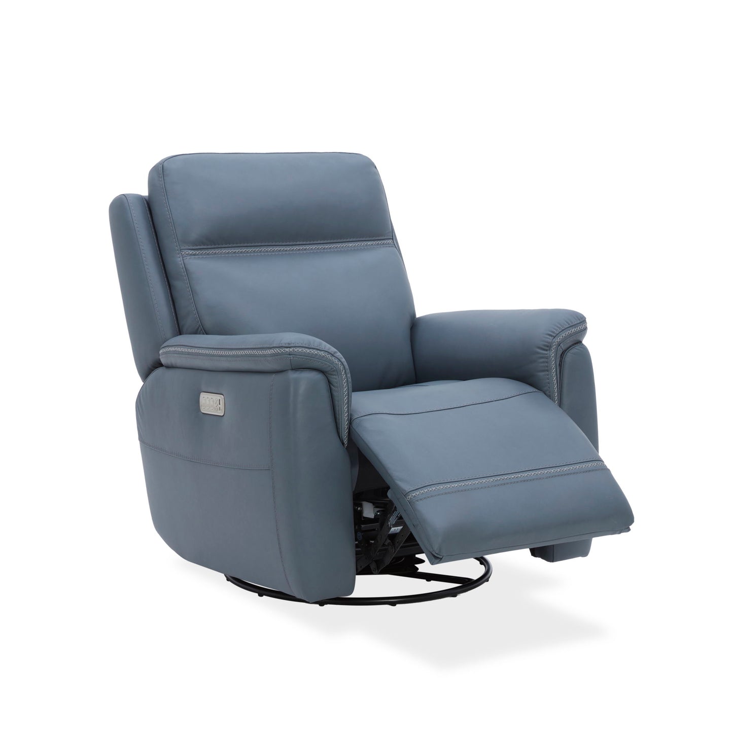 Sawyer - Swivel Glider With Power Headrest, Lumbar, Heat & Massage