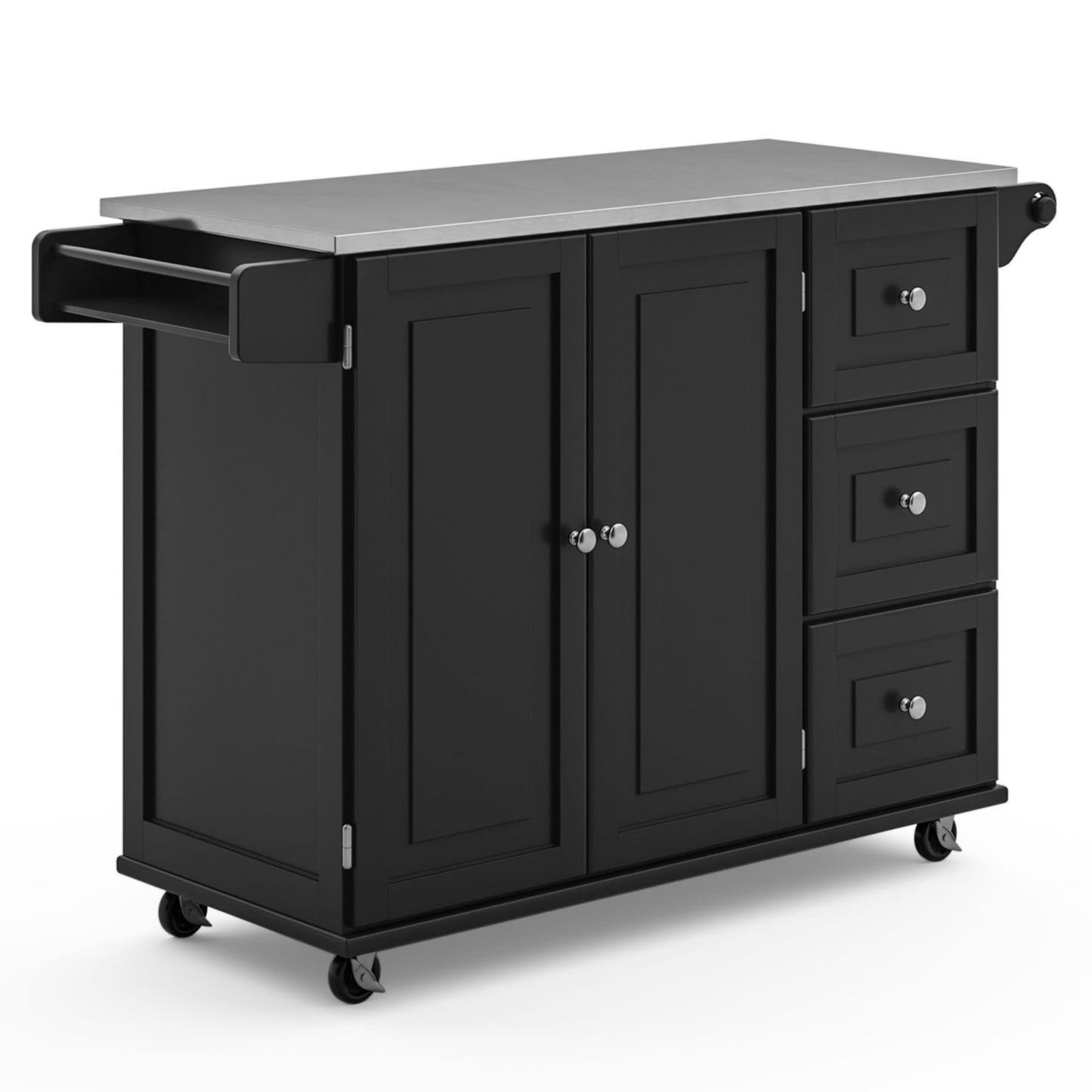 Dolly Madison - Kitchen Cart With Stainless Steel Top