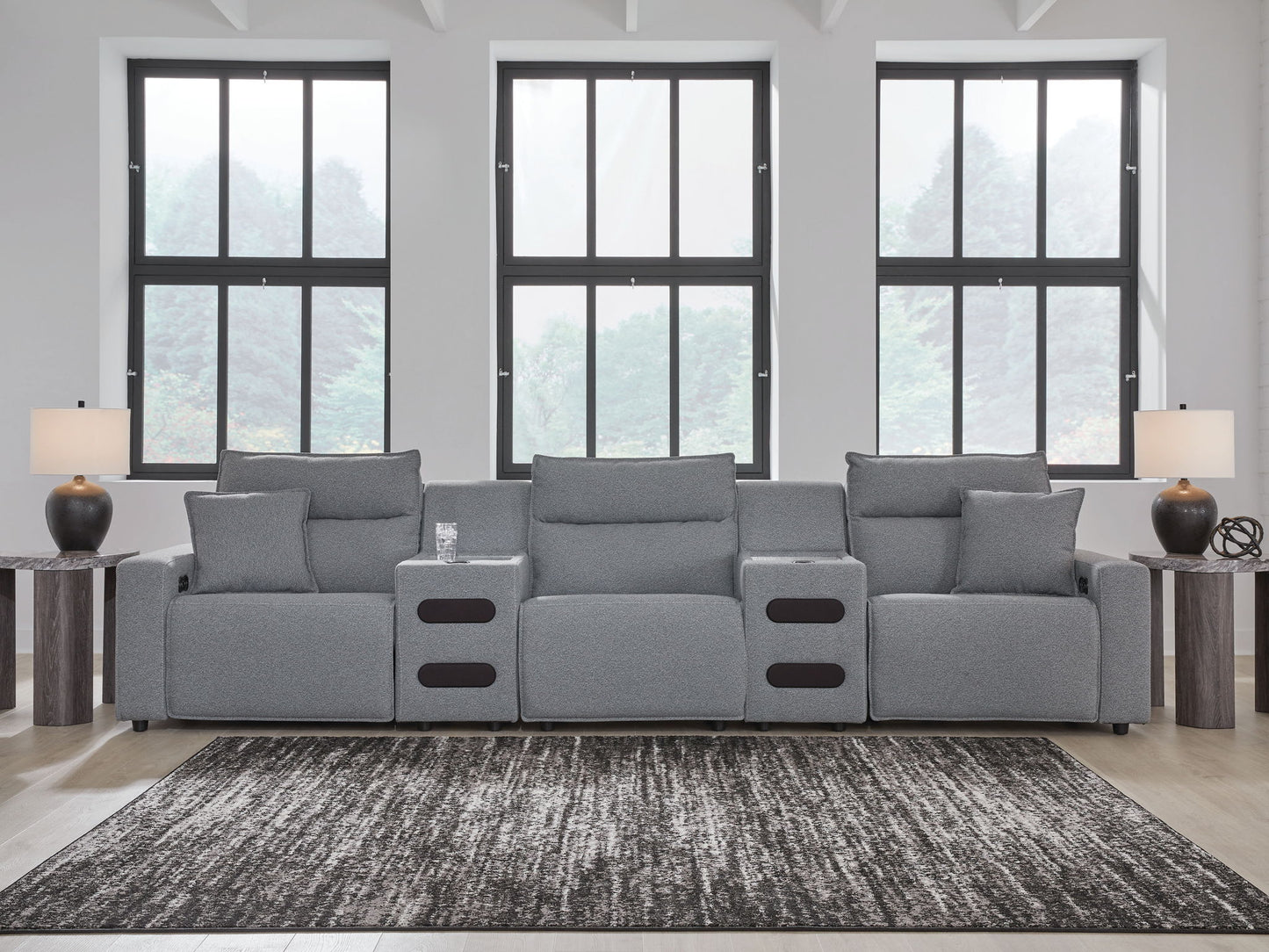 Modmax II - Reclining Sectional - Salt And Pepper