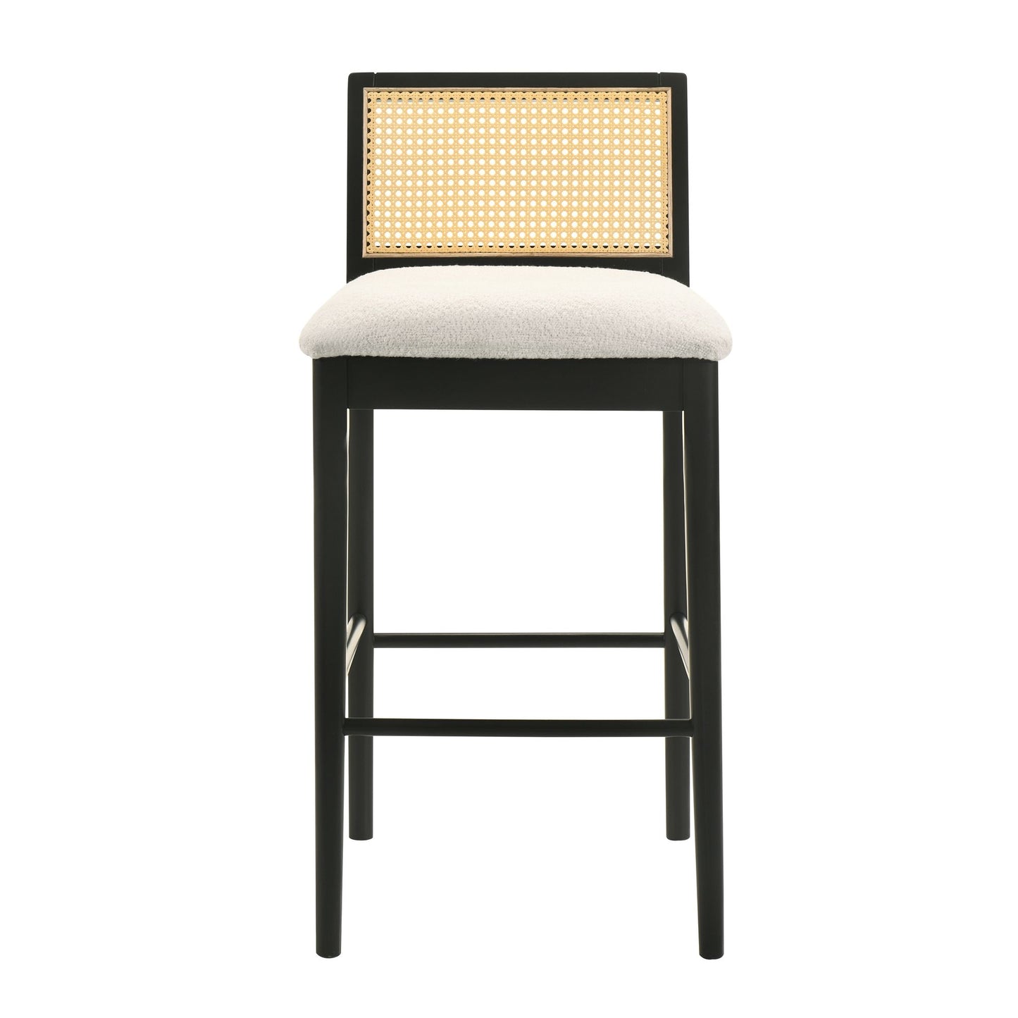 Tobias - Coastal Modern Wood Bar Height Kitchen Bar Stool