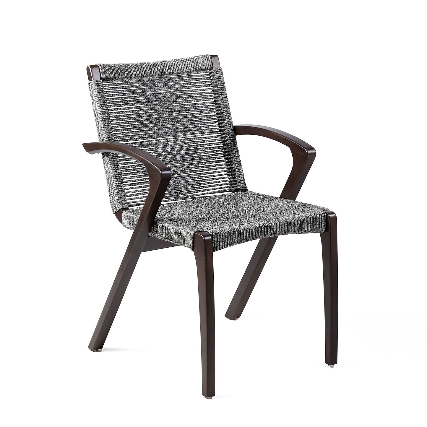 Nabila - Outdoor Wood And Rope Dining Chairs (Set of 2)