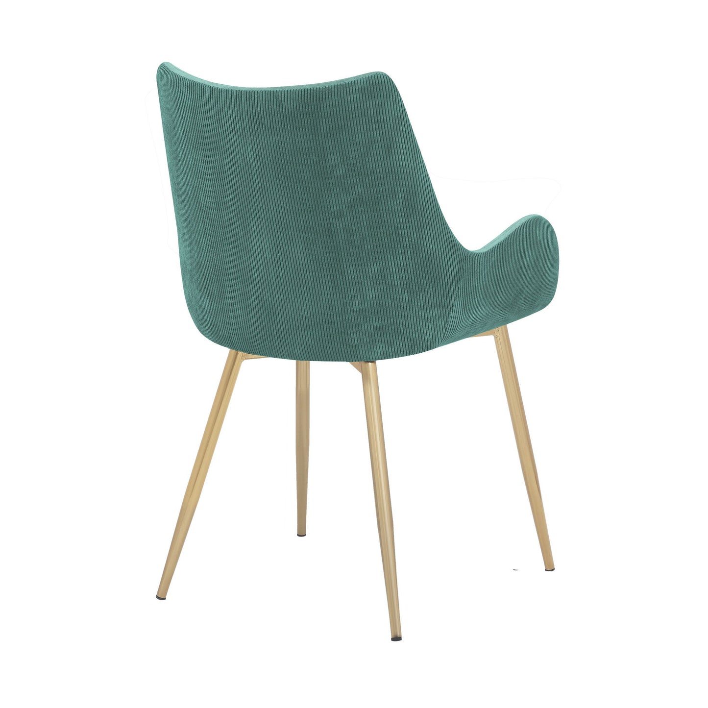 Avery - Dining Room Chair With Gold Legs - Teal