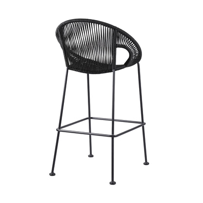 Acapulco - Indoor Outdoor Steel Bar Stool With Rope Set