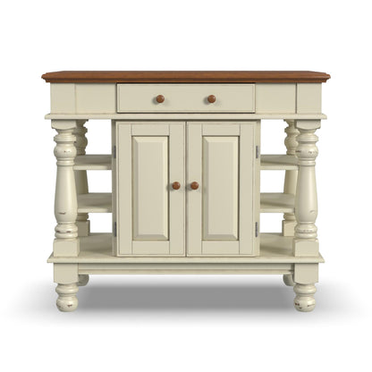 Montauk - Kitchen Island - Wood - White