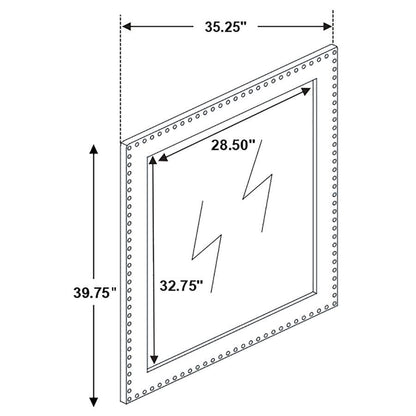 Melody - Upholstered Dresser Mirror