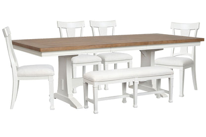 Kingston - Extendable Trestle Dining Table Set