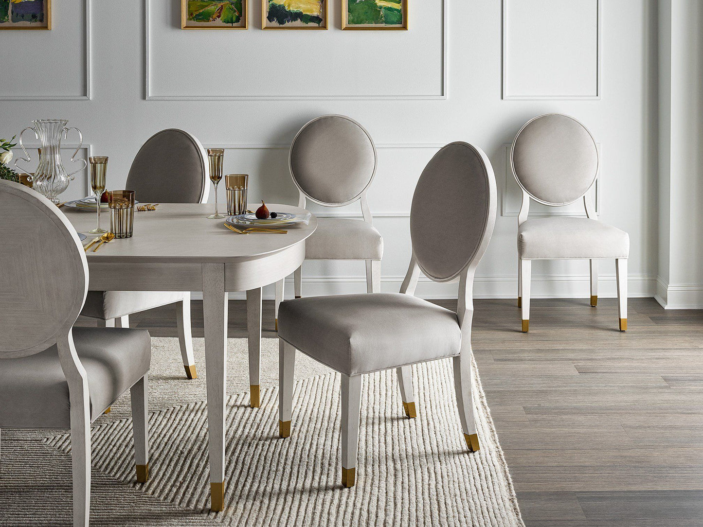Love. Joy. Bliss.-Miranda Kerr Home - Love Joy Bliss Oval Side Chair (Set of 2) - White