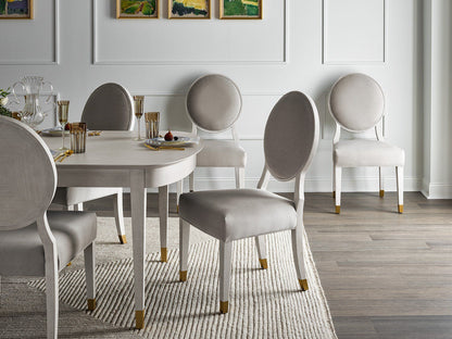 Love. Joy. Bliss.-Miranda Kerr Home - Love Joy Bliss Oval Side Chair (Set of 2) - White