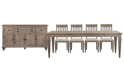 Lancaster - 6 Piece Extendable Rectangular Dining Table Set