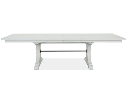 Harper Springs - Trestle Dining Table - Silo White
