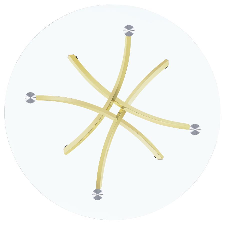 Beckham - Round Glass Top Dining Table