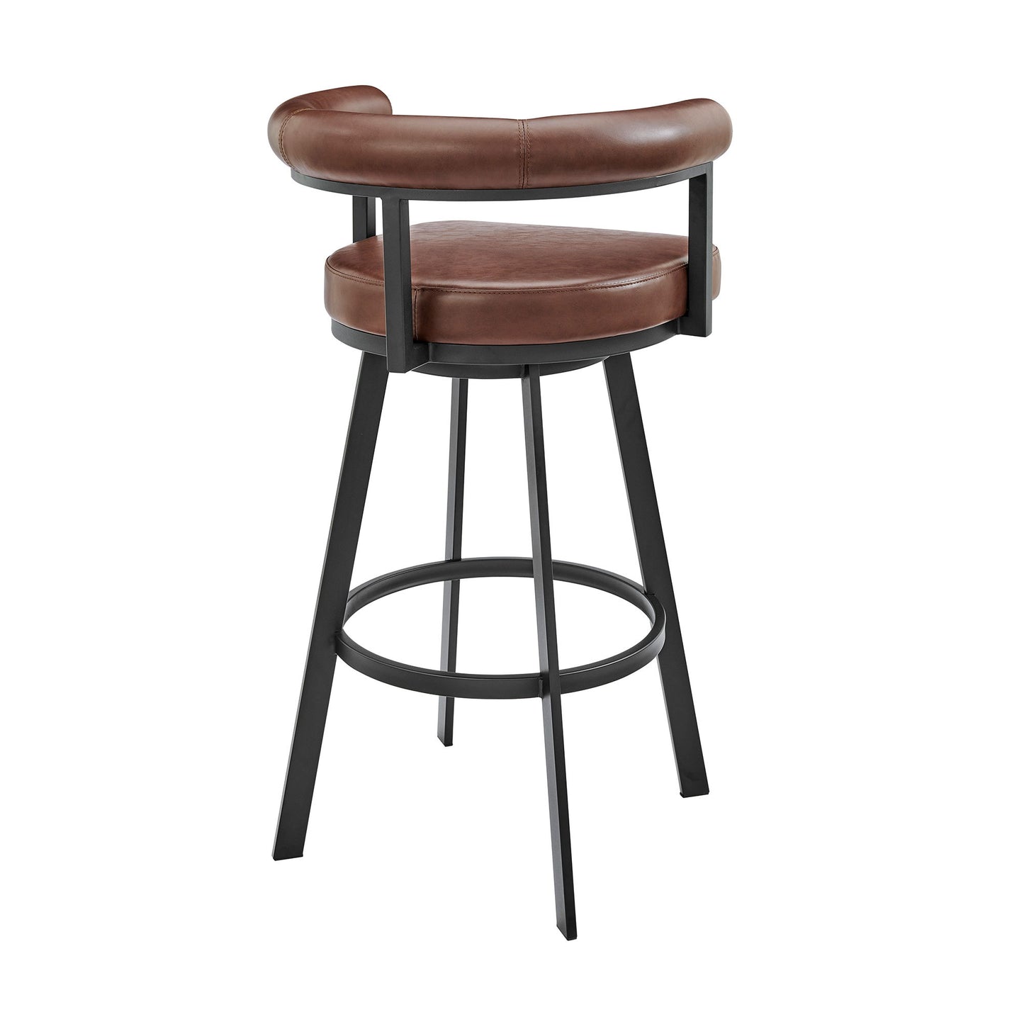 Nolagam - Swivel Bar Stool - Black Metal