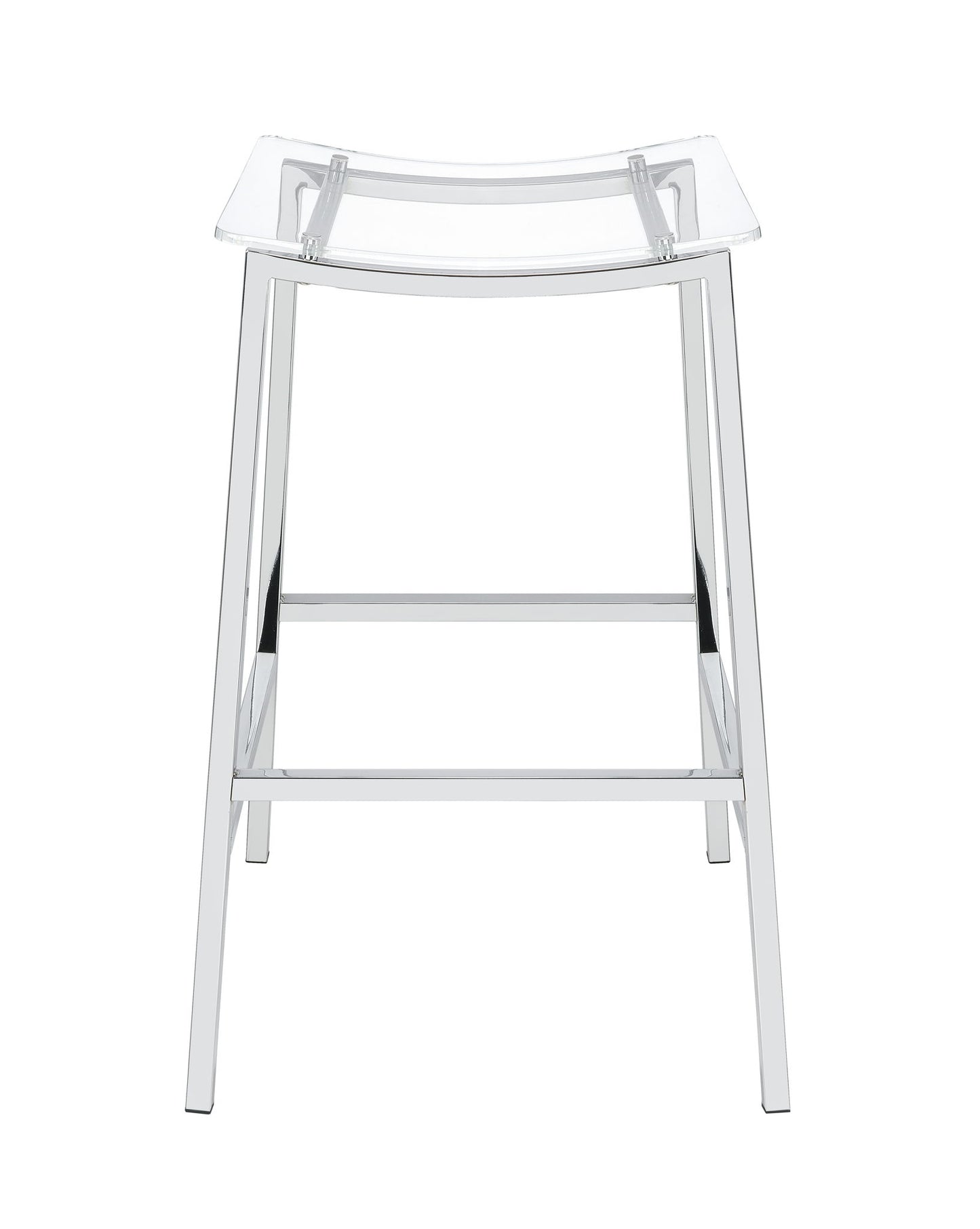 Zena - Backless Bar Stool (Set of 2) - Clear