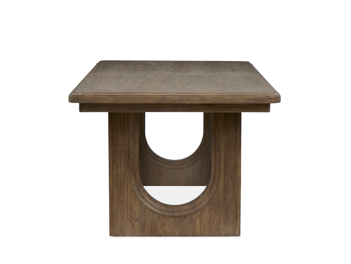 Westbourne - Extendable Trestle Dining Table - Dark Umber