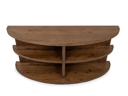 Oswald - Demilune Sofa Table - Brown