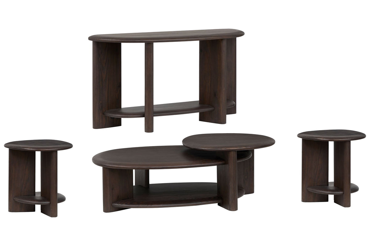 Upton - Shaped Cocktail Table Set