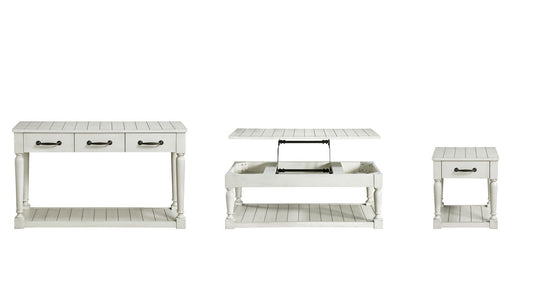 Hemmingway - 3 Piece Occasional Table Set - White