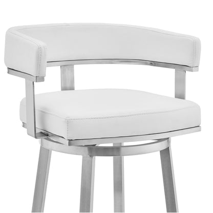 Cohen - Brushed Stainless Steel Swivel Bar Stool