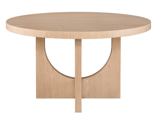 Modern - Callon Round Dining Table - Light Brown