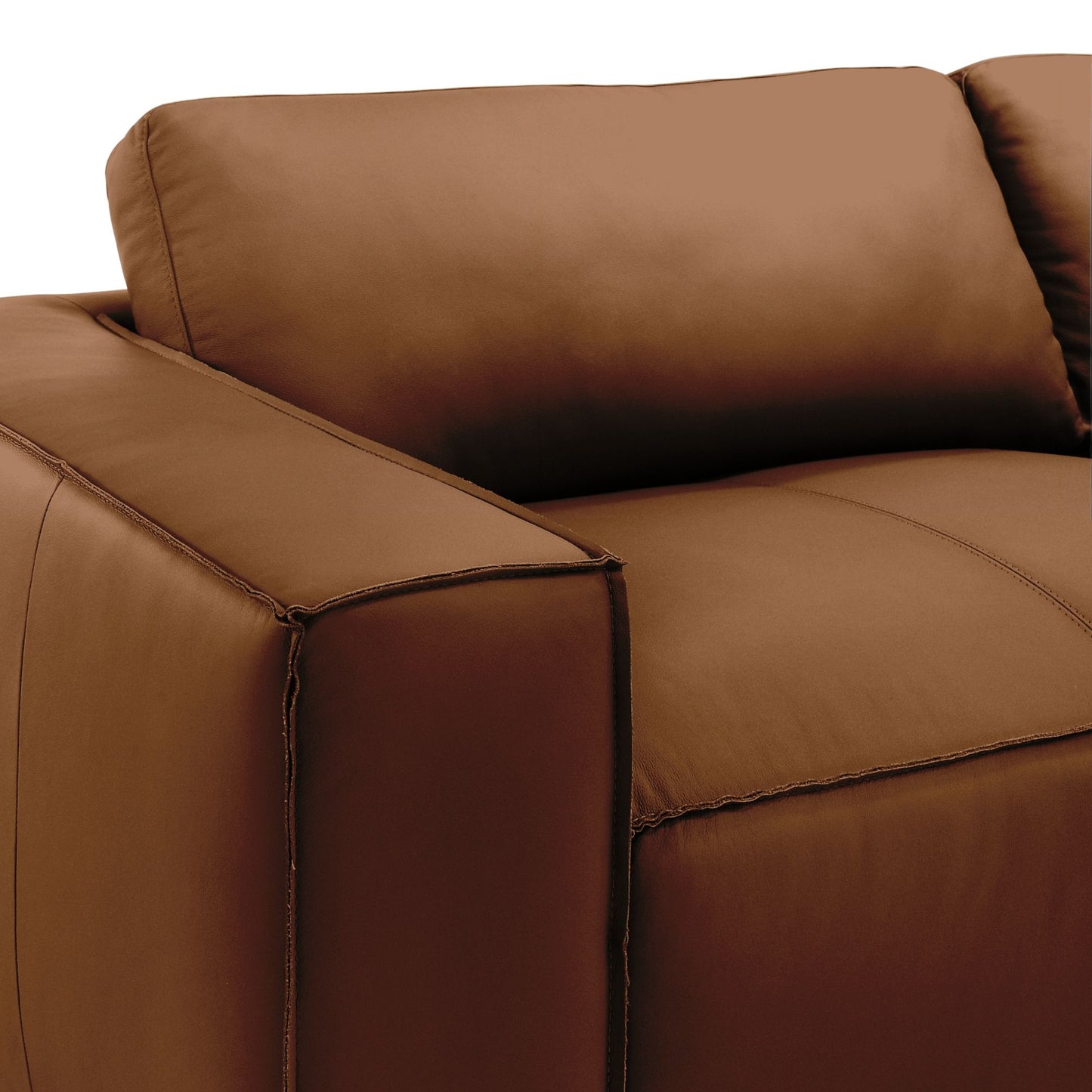 Clayton - Leather Sofa With Track Arms
