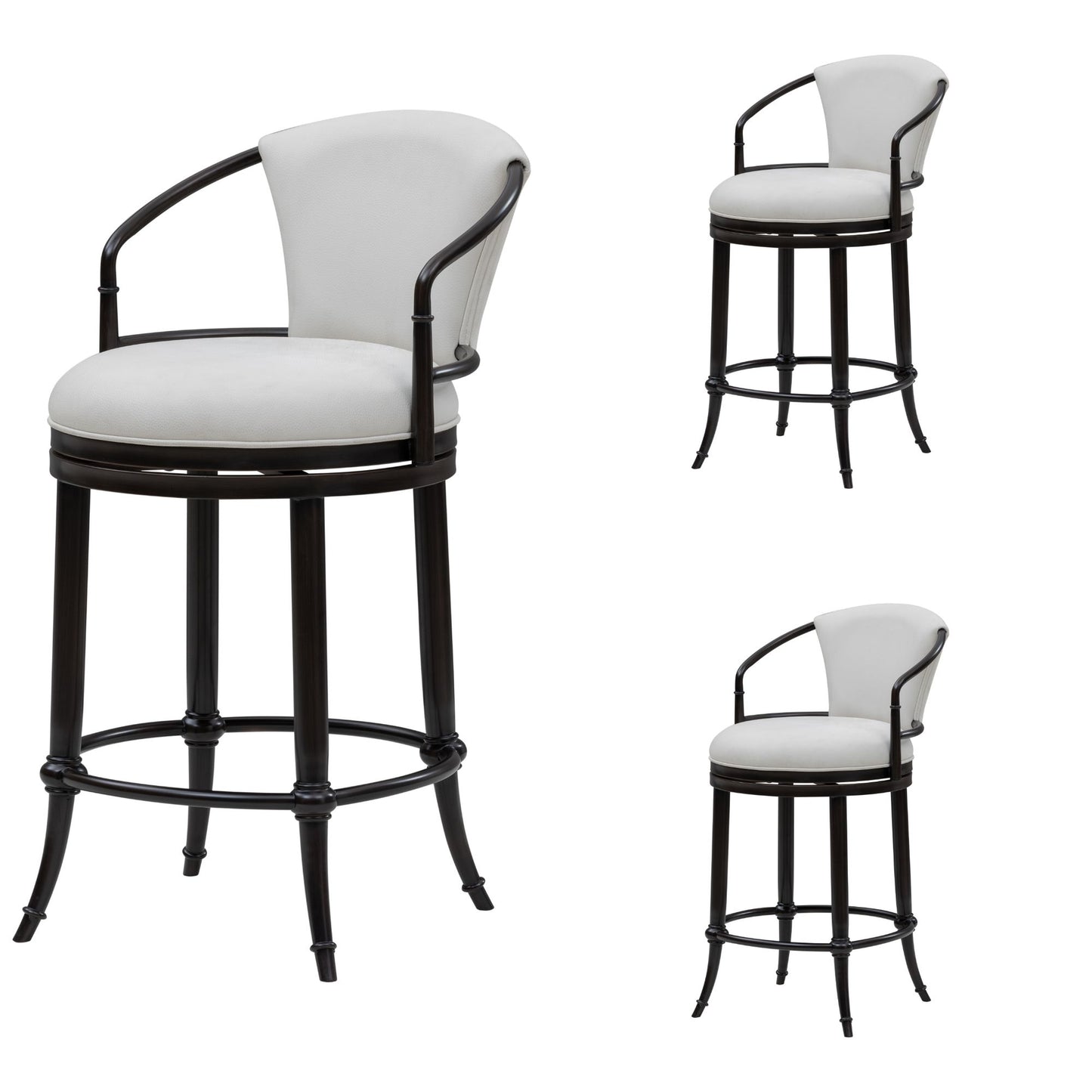 Otis - Upholstered Swivel Counter Height Barstool