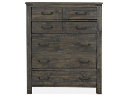 Abington - 5 Drawer Chest - Weathered Charcoal